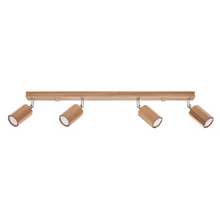 Zeke 4 Ceiling Light in Oak