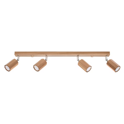 Zeke 4 Ceiling Light in Oak