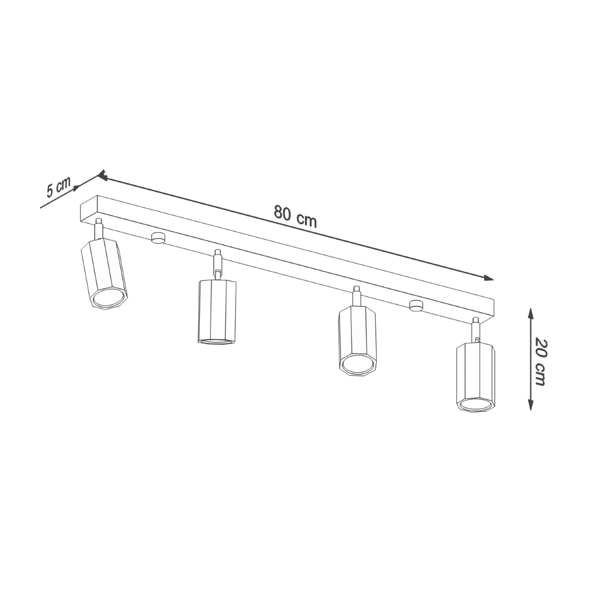 Sollux Zeke Ceiling Spotlight