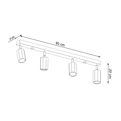 Sollux Zeke Ceiling Spotlight