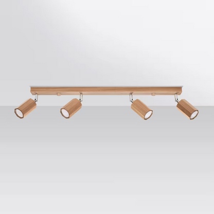 Zeke 4 Ceiling Light in Oak