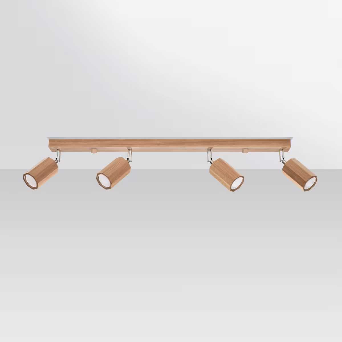 Zeke 4 Ceiling Light in Oak