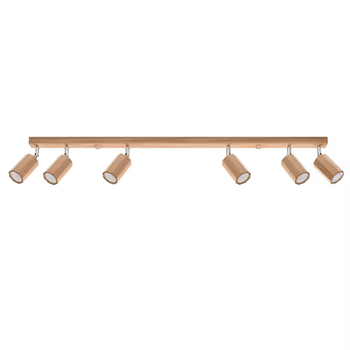 Zeke 6 Ceiling Light in Oak