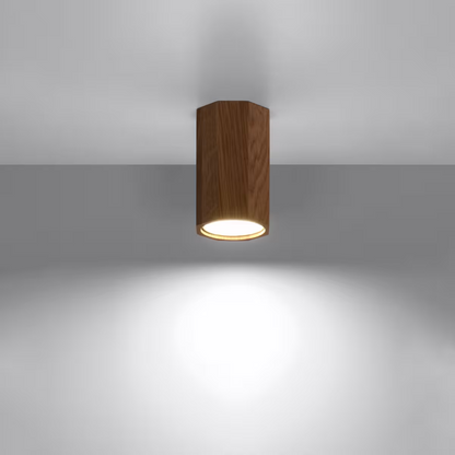 Zeke 10 Ceiling Light in Oak