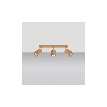 Keke 3 Ceiling Light in Oak