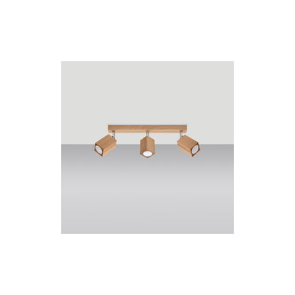Keke 3 Ceiling Light in Oak