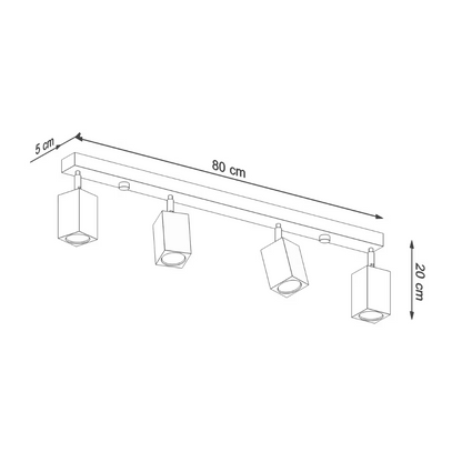 Keke 4 Ceiling Light