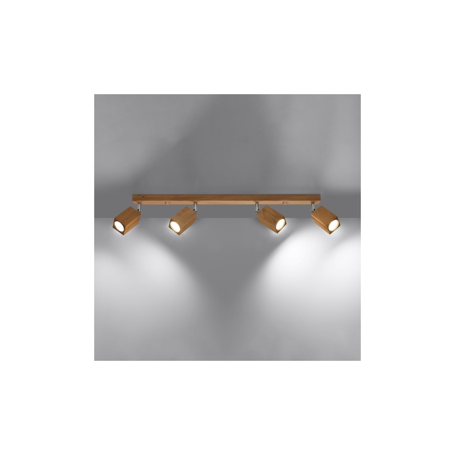 Keke 4 Ceiling Light in Oak