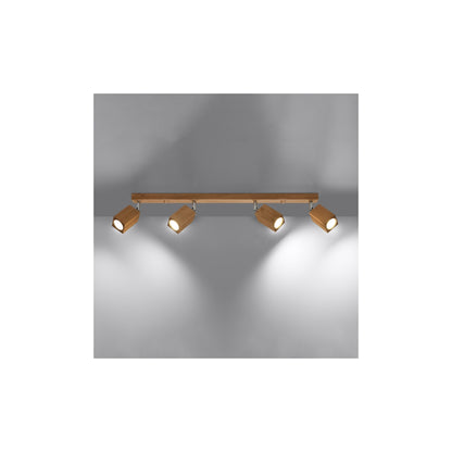 Keke 4 Ceiling Light in Oak