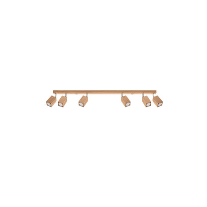 Keke 6 Ceiling Light in Oak