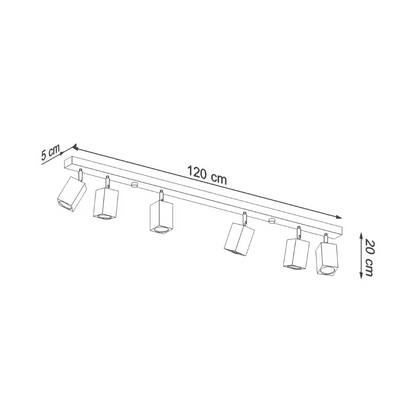Keke 6 Ceiling Light