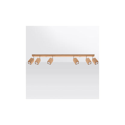 Keke 6 Ceiling Light in Oak