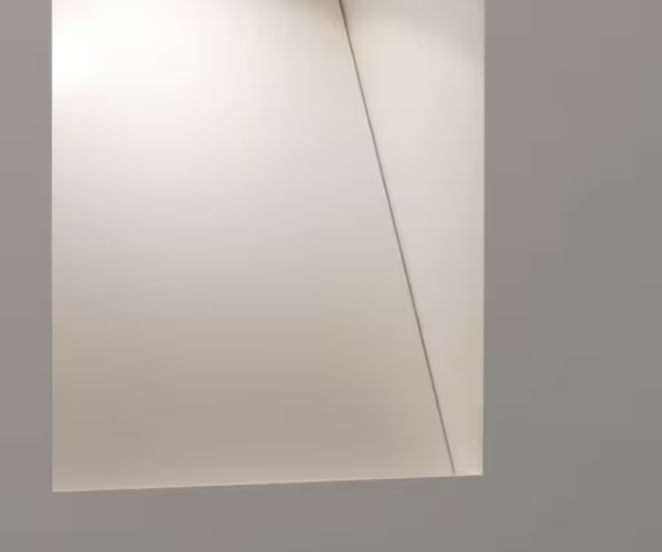 Borgo Trimless 65 Large Matt White Wall Recessed