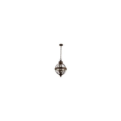 Adams 3-Light Clear Glass Pendant