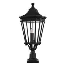Cotswold Lane Large Pedestal with Clear Bevelled Glass