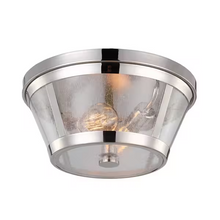Harrow Clear Seeded Glass Flush Mount