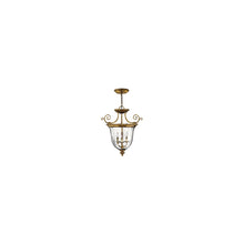 3-Light Small Pendant Solid Brass