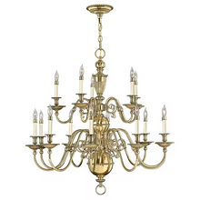 15-Light Chandelier Solid Brass