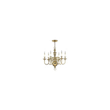 6-Light Chandelier Solid Brass