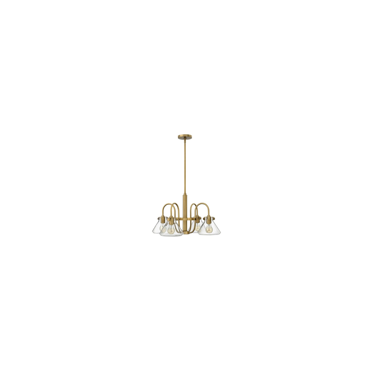 Congress Four-Light Clear Glass Chandelier
