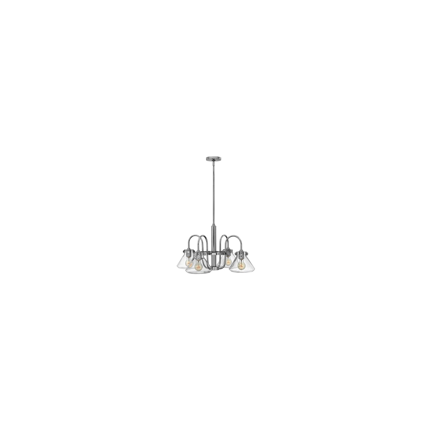 Congress Four-Light Clear Glass Chandelier