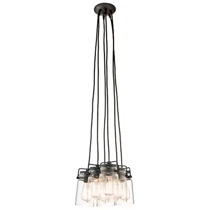Brinley 6-Light Clear Glass Pendant