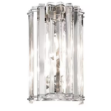 Crystal Skye 2lt LED Wall Light Polished Chrome