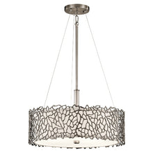 Elstead Silver Coral 3-Light Duo-Mount Pendant