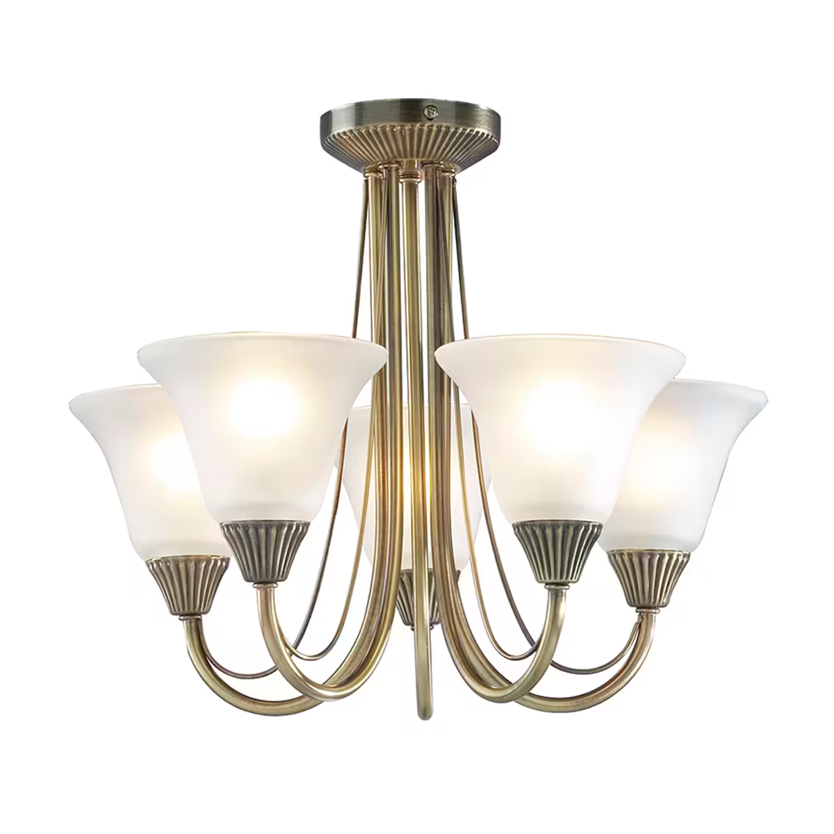 Boston 5-Light Semi Flush