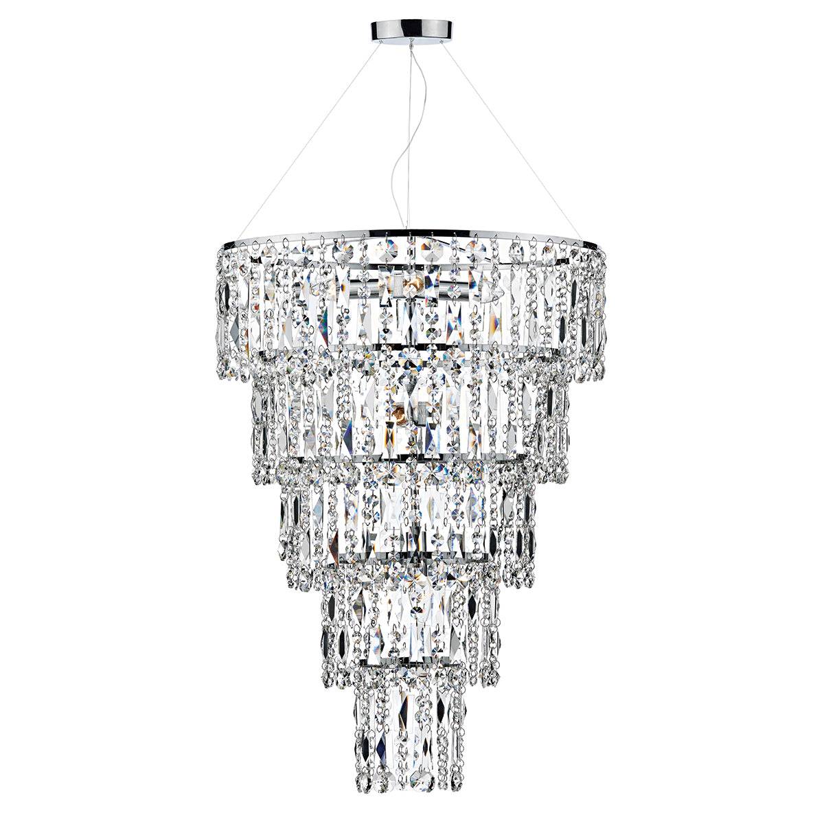 Dar Tiered Crystal Pendant