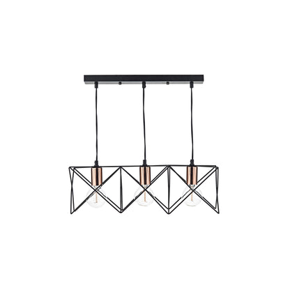 MIDI 3-Light Bar Pendant with Black Copper