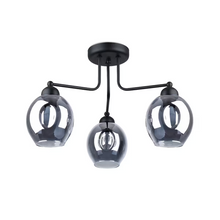 Fillan 3 Chandelier in Black
