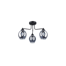 Fillan 3 Chandelier in Black