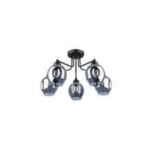 Fillan 5 Chandelier in Black