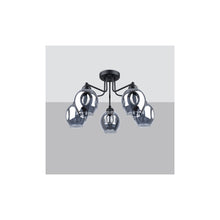 Fillan 5 Chandelier in Black