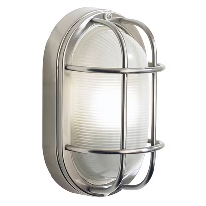 Salcombe Small Outdoor Bulkhead Oval Wall Light