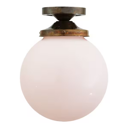 Yerevan Opal Glass Flush Ceiling Light