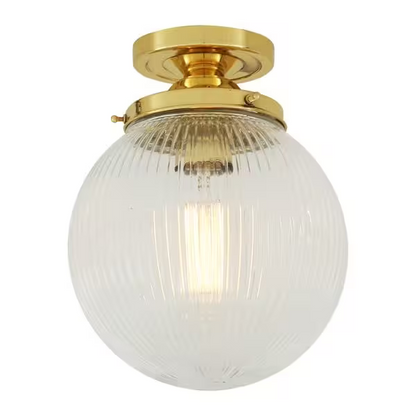 Stanley 20cm Holophane Globe Ceiling Fitting