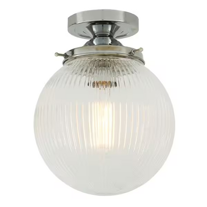Stanley 20cm Holophane Globe Ceiling Fitting