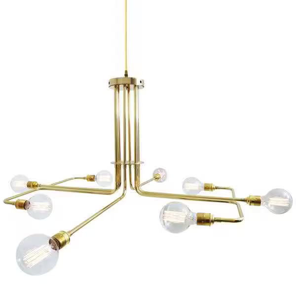 Amman 8-Light Chandelier Brass