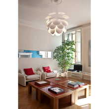 Discoco 53 Small Pendant with Opaque Discs On Chrome Sphere