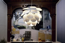 Discoco 88 Large Pendant with Opaque Discs On Chrome Sphere