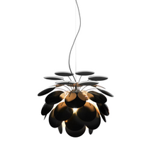 Discoco 53 Small Pendant with Opaque Discs On Chrome Sphere