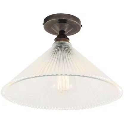 Hanoi Vintage Holophane Flush Ceiling Fitting
