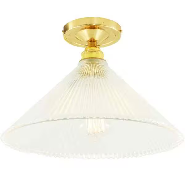 Hanoi Vintage Holophane Flush Ceiling Fitting
