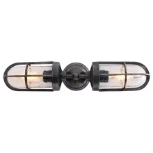Clayton Double Well Glass Wall Light IP54