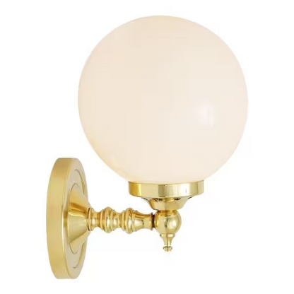Cloghan Modern Globe Wall Light with Classic Details