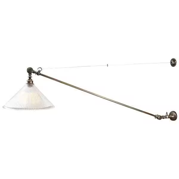 Nyx Adjustable Coolie Glass Wall Light