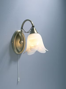Doublet Single Wall Bracket with White Glass