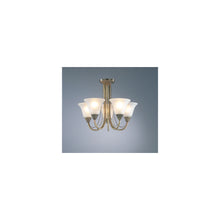 Boston 5-Light Semi Flush Antique Brass